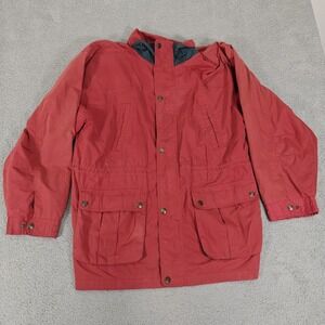 Antartex Weekend Jacket Mens XL Red Casual Outdoors Utility Pockets Sudden Storm